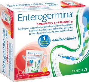 المضادات الحيوية مع Enterogermina